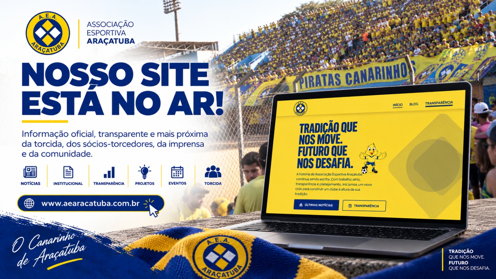 Novo site oficial da AEA com área de transparência